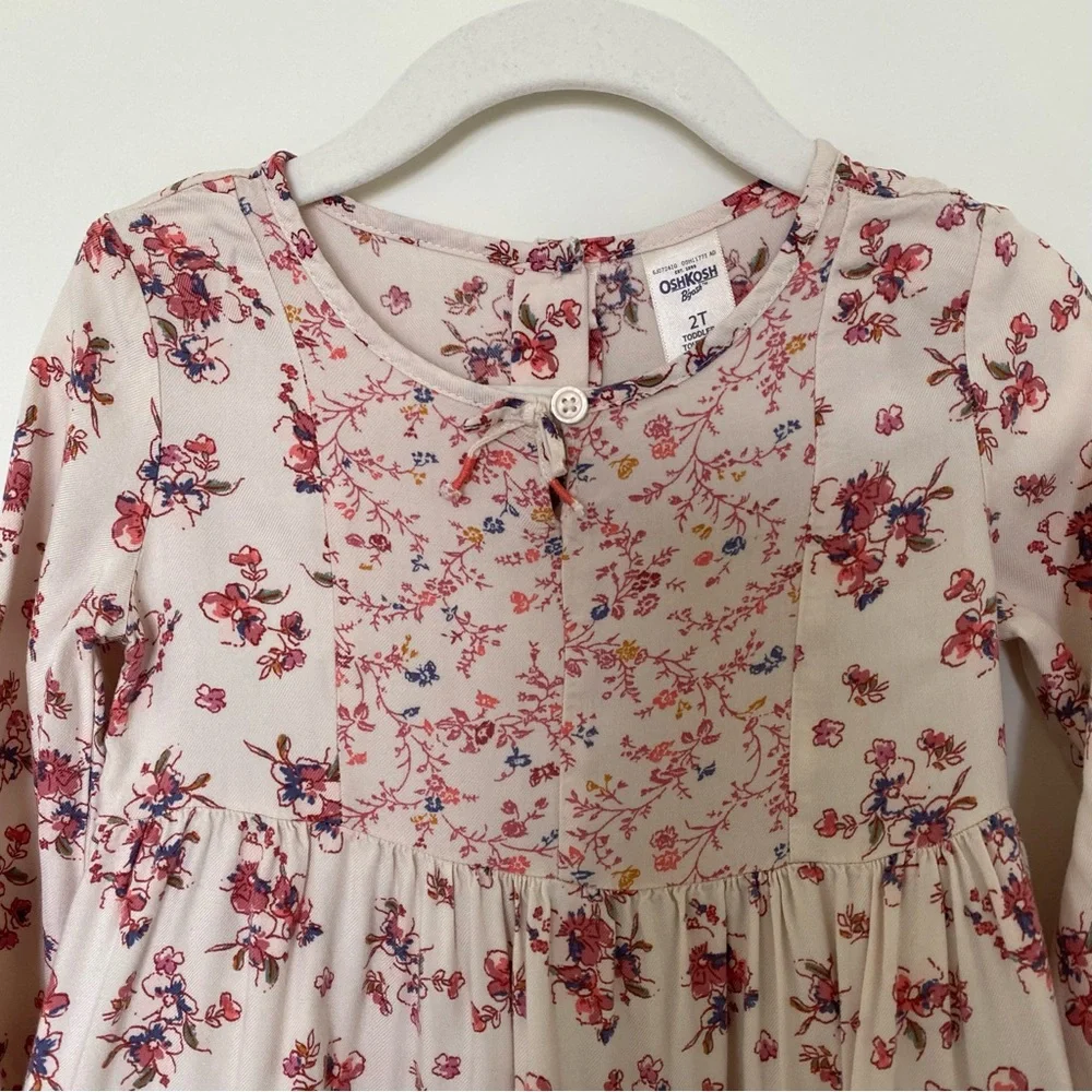 OshKosh B'gosh Pink and Red Floral Blouse
